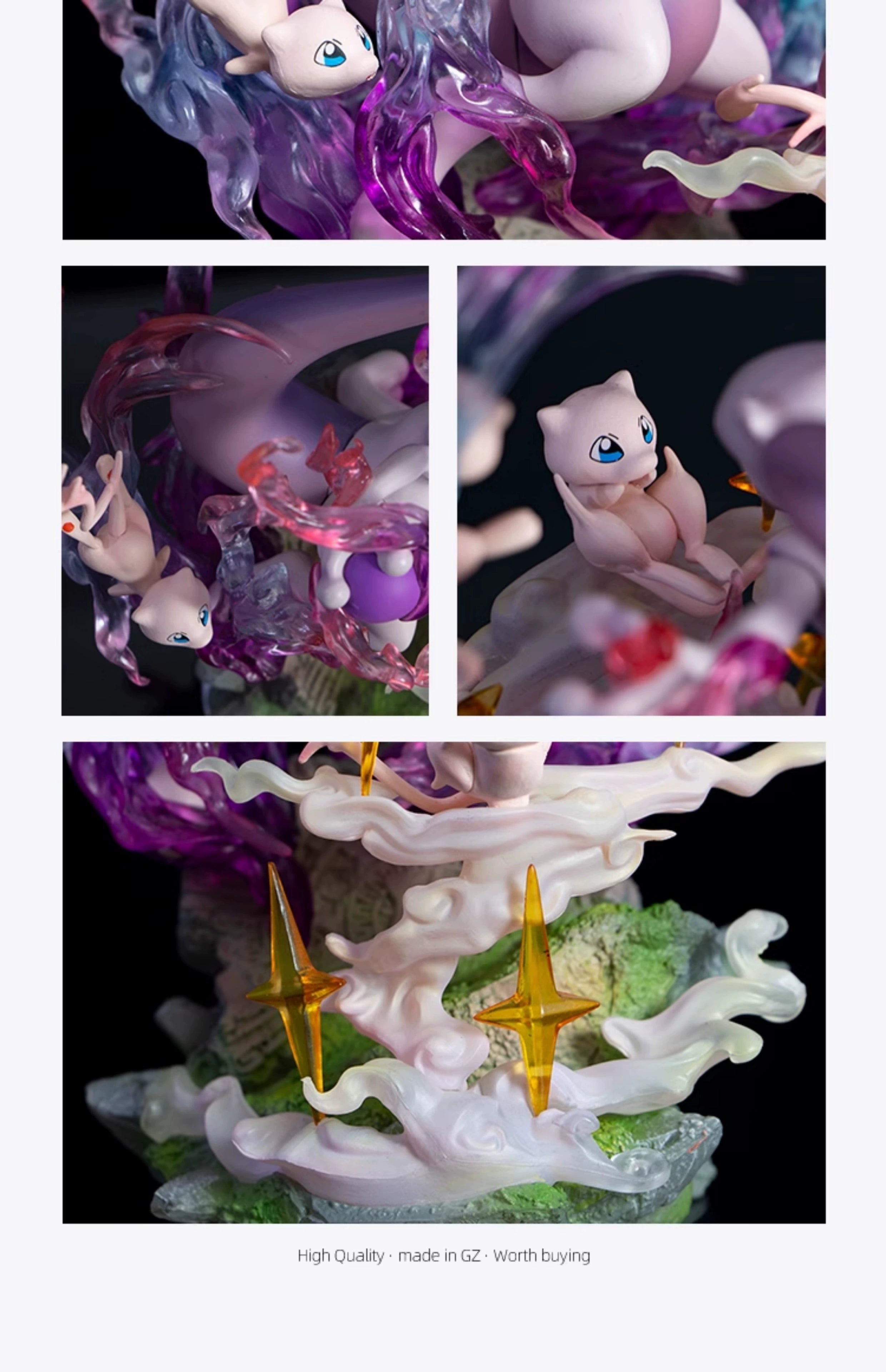 Pokemon Figura Evolution Eevee Action Figure Charizard Raichu Mewtwo Dragonite Venusaur Gengar Illuminous Model Decoration Gifts