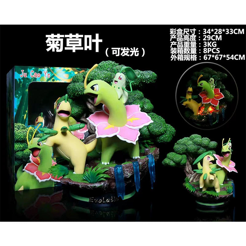 Pokemon Figura Evolution Eevee Action Figure Charizard Raichu Mewtwo Dragonite Venusaur Gengar Illuminous Model Decoration Gifts