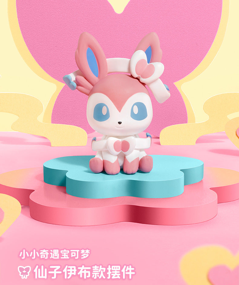 Pokemon Figures Eevee Evolution Vaporeon Espeon Umbreon Sylveon Leafeon Dolls 4cm PVC Model Pokémon Toys for Kids Christmas Gift