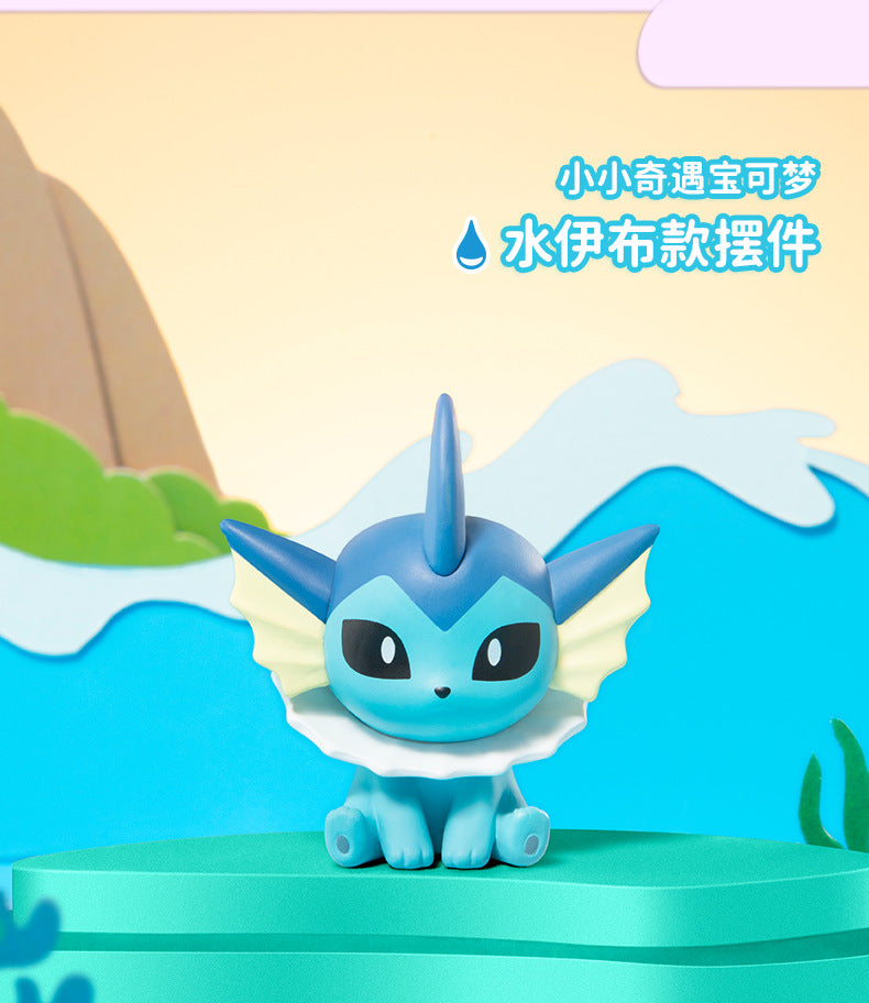 Pokemon Figures Eevee Evolution Vaporeon Espeon Umbreon Sylveon Leafeon Dolls 4cm PVC Model Pokémon Toys for Kids Christmas Gift