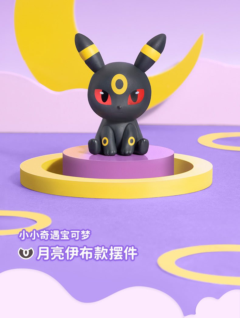 Pokemon Figures Eevee Evolution Vaporeon Espeon Umbreon Sylveon Leafeon Dolls 4cm PVC Model Pokémon Toys for Kids Christmas Gift