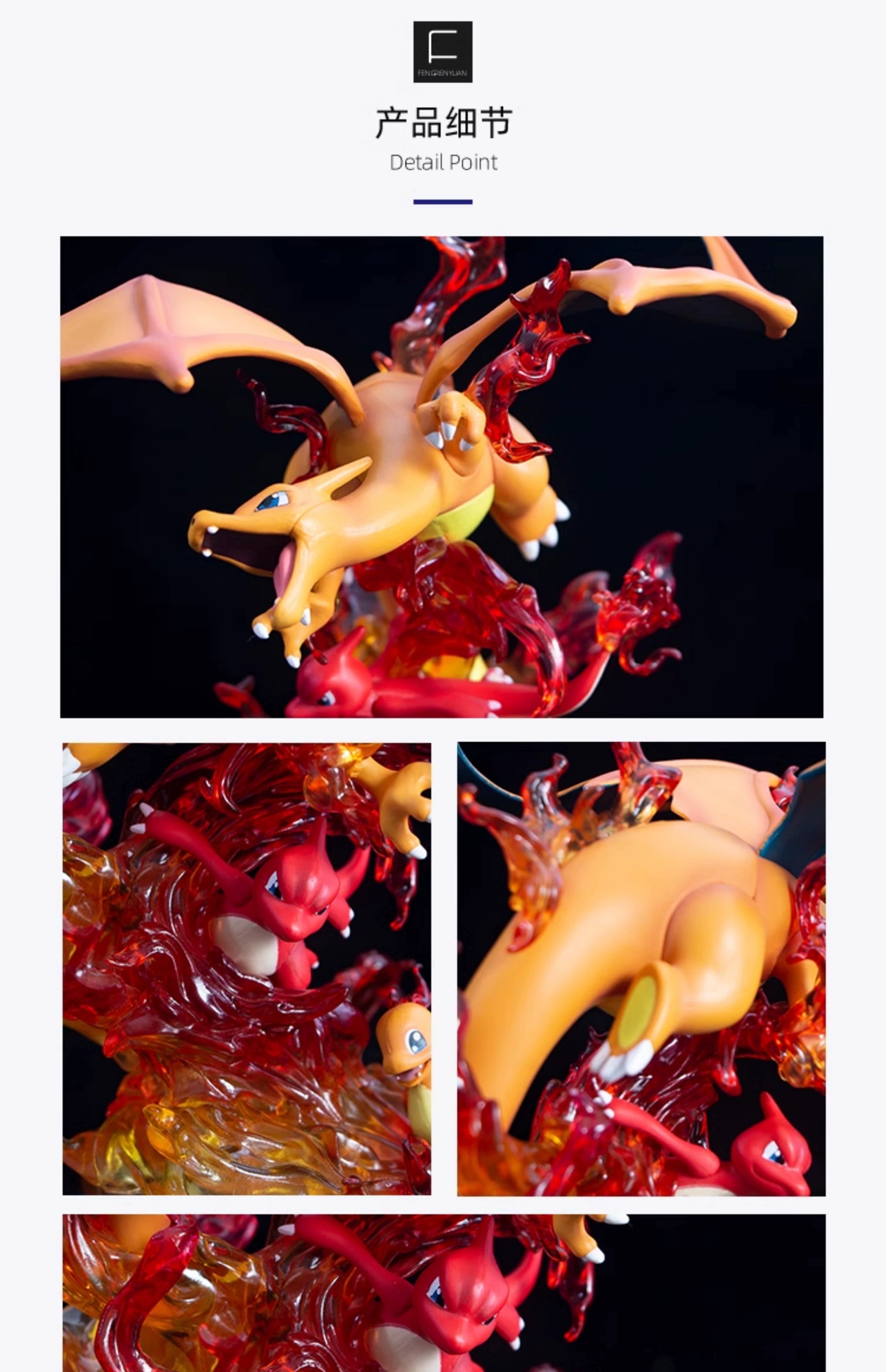 Pokemon Figura Evolution Eevee Action Figure Charizard Raichu Mewtwo Dragonite Venusaur Gengar Illuminous Model Decoration Gifts