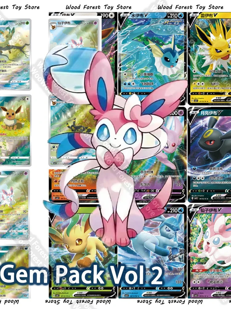 Original Gem Pack Vol 2 Cards Ptcg Card Scarlet and Violet Vol.2 Trading PTCG Bag Box Hi Deck Ibrahimovic Collection Toy Gift