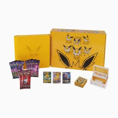 100%Original Game PTCG Card Chinese Ibrahimovic Advanced Gift Box Reib Fire Eevee Water Eevee Custom Collectible Card Gifts