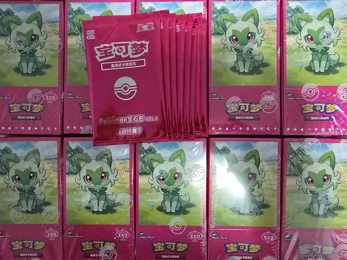 100% Original Pokemon 151 Cards Vol.1 Scarlet And Violet Ptcg Collection Travel Collection Card Game Thin Box Fat Box Kid Gift