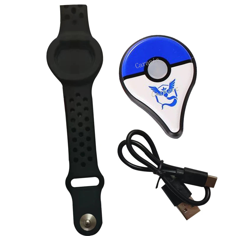 Auto Catch Type-c Rechargable For Pokemon Go Plus Wristband Bracelet Digital Watch Bluetooth Band Switch Game Accessory