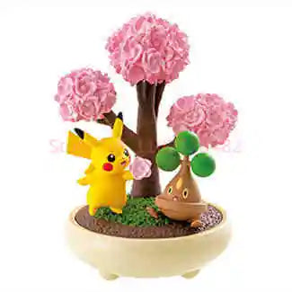 Original Re-Ment Pokemon Bonsai Collection 2 Little Four Seasons Story Vinyl Face Blind Box Toy Squirtle Ornaments Toys Gifts