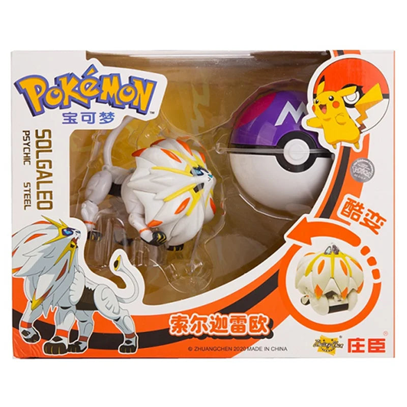 Pokemon Anime Figure Charizard Pikachu Mewtwo Pocket Monster Action Deformation Pokeball Toy Figures Model Kids Christmas Gift