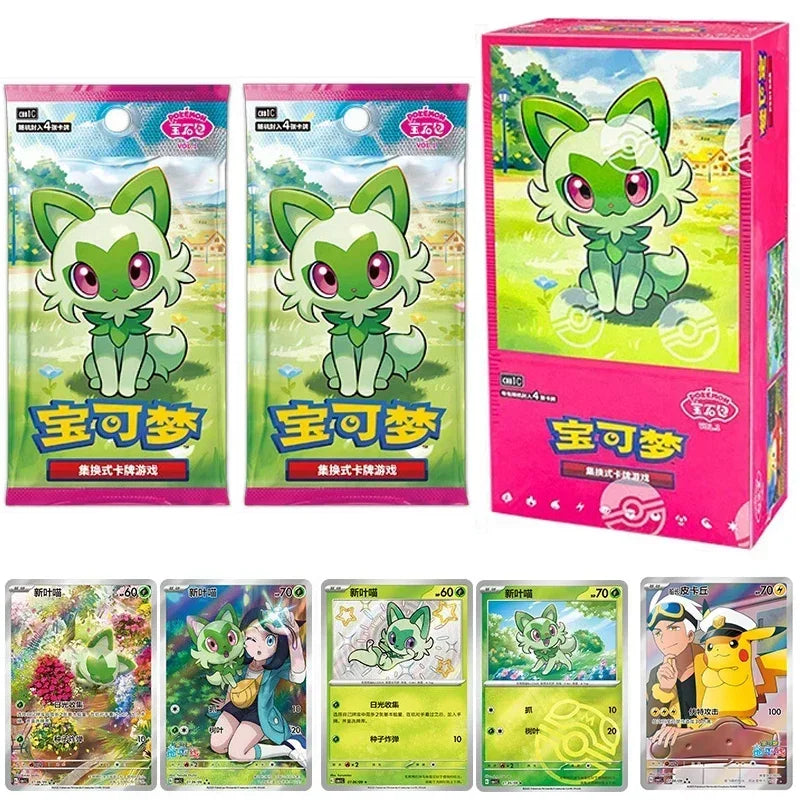 In Stock 100% Original Pokemon Cards Vol.1 Scarlet and Violet Trading PTCG Bag Box Hi Deck Ibrahimovic Pikachu Card Custom Toys