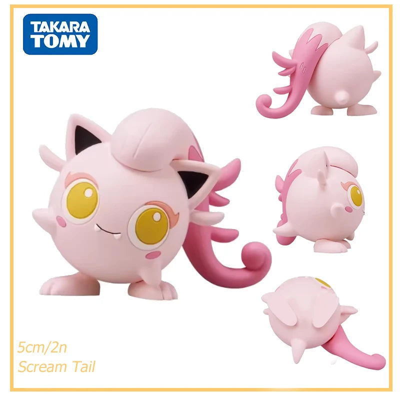 Originanl Tomy Takara Pokemon Action Figurine Toy Snorlax Terapagos Scream Tail Figure Kilowattrel Absol Collection Statue Dolls