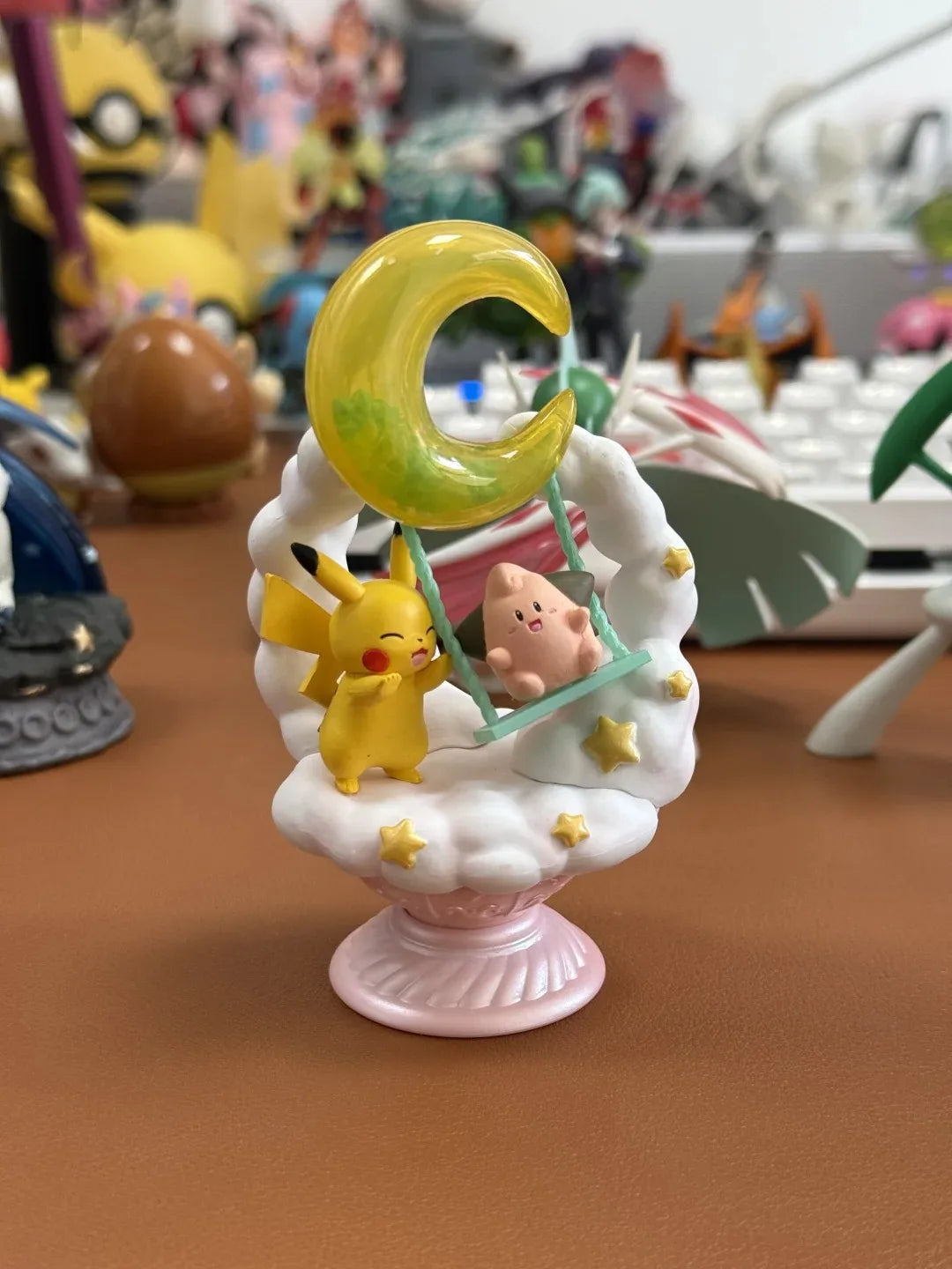 Original Re-Ment Pokemon Starrium Series Dreaming Moonlit Night Absol Glaceon Minccino Pikachu&Cleffa Kirlia&Ralts Ponyta Toy