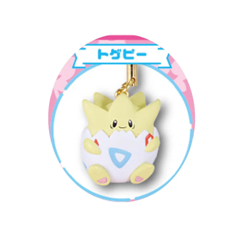 Anime Pokemon Gashapon Toys Elf Pendant Series 9 Swirlix Milcery Cleffa Togepi Alcremie Cartoon Figure Model Decoration Gifts