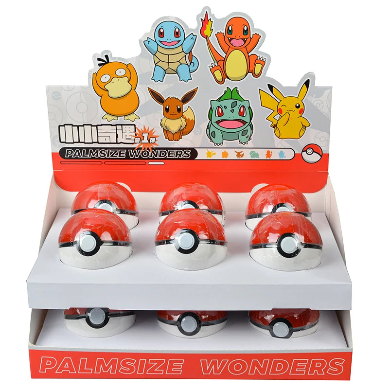 Pokemon Anime Action Figures Charmander Squirtle Pikachu Bulbasaur Mini Doll Original Genuine Model Ornament Children's Toy Gift
