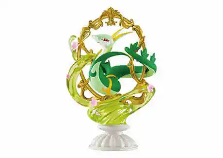Re-Ment Pokemon Figures Decor Frame Collection Alolan Ninetales Ceruledge Serperior Pikachu Suicune Sylveon Toy Surprise Gift