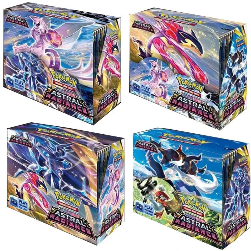 360pcs Pokémon Collection Game Card Booster Card Pack Sword and Shield Series Prismatic Evolutions - Toy Gift Flash Card