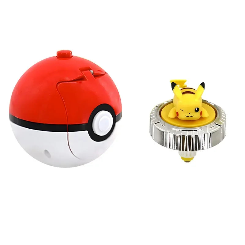 Pocket Monsters Pokemon Spinning Top Arena Figure Top Ball Battle Gyro Pikachu Charmander Squirtle Mew Eevee Elf Children Toy