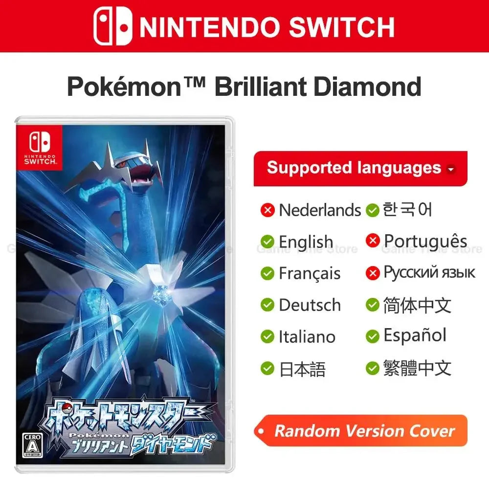Pokemon Brilliant Diamond Nintendo Switch Games Juegos Pokemon Series Game 100%Official Physical Game Card Support 3Switch Modes