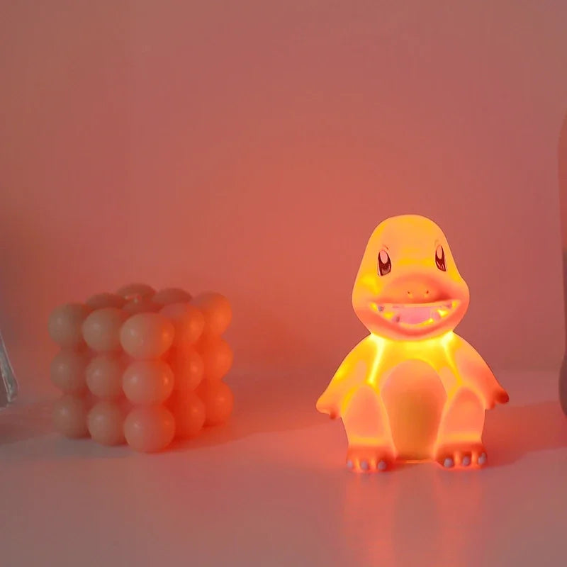 Pokemon Pikachu Squirtle Night Light Glowing Children Toy Pokemon Pikachu Cute Bedside Lamp Children Birthday Christmas Present