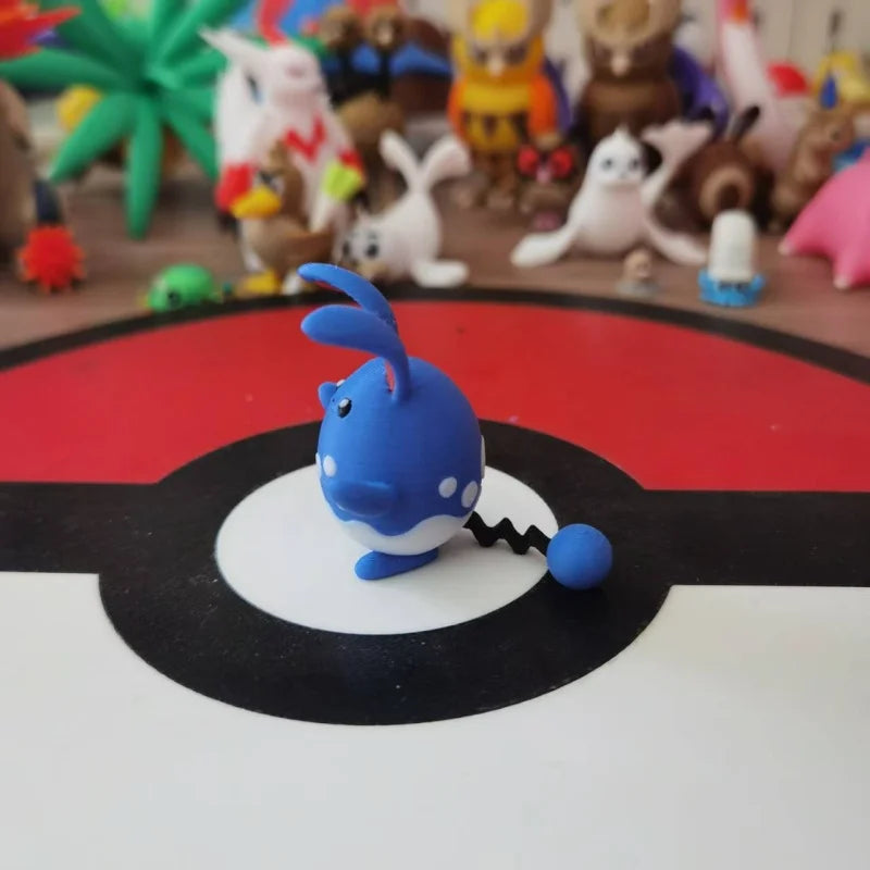 Anime Azumarill Marill Action Figure Proportion World 1:20 Diy 3D Printing Cartoon Character Desktop Statue Birthday Gifts Toy