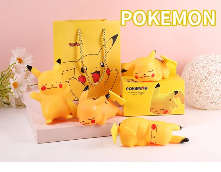 Pokemon Pikachu Squirtle Night Light Glowing Children Toy Pokemon Pikachu Cute Bedside Lamp Children Birthday Christmas Present