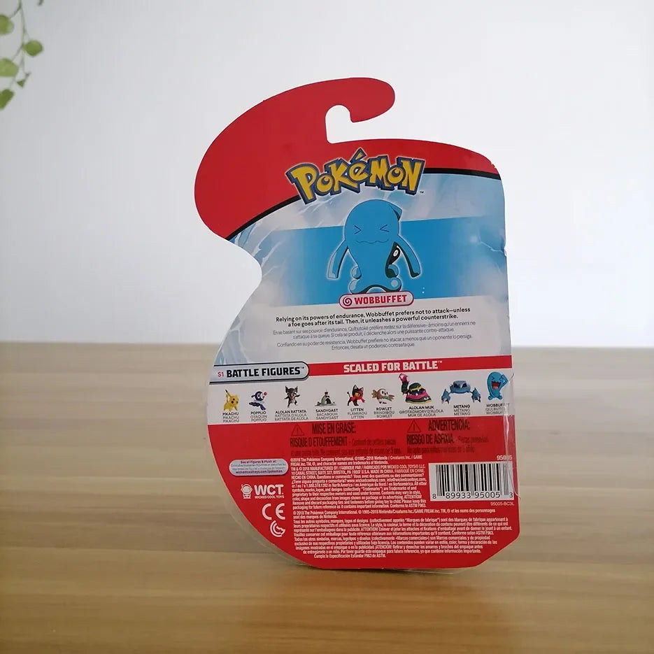 Pokemon WTC Pikachu Popplio Rowlet Litten Sandygast Muk Wobbuffet Metang Doll Gifts Toy Model Anime Figures Collect