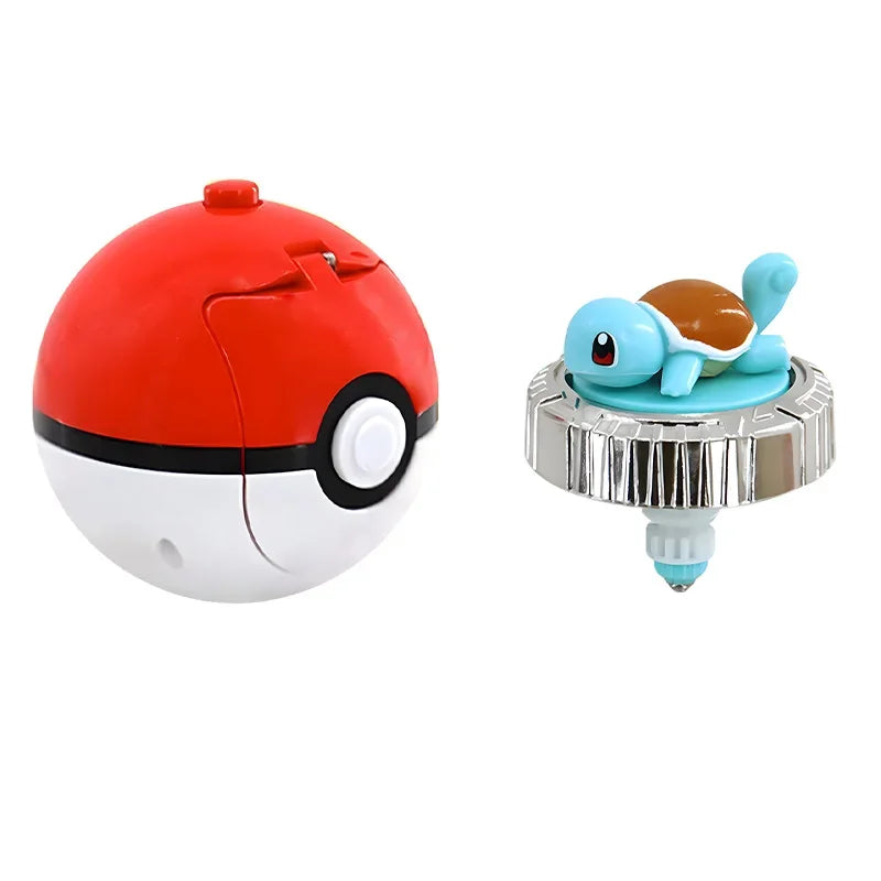 Pocket Monsters Pokemon Spinning Top Arena Figure Top Ball Battle Gyro Pikachu Charmander Squirtle Mew Eevee Elf Children Toy