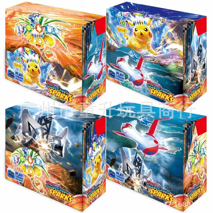 360pcs Pokémon Collection Game Card Booster Card Pack Sword and Shield Series Prismatic Evolutions - Toy Gift Flash Card