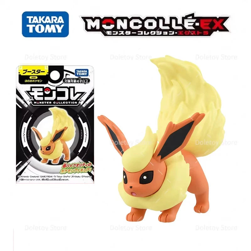 TOMY Pokemon Figure Trainer Ash Ketchum Leon Eevee Jolteon Flareon Leafeon Glaceon Umbreon Original Action Model Birthday Gift