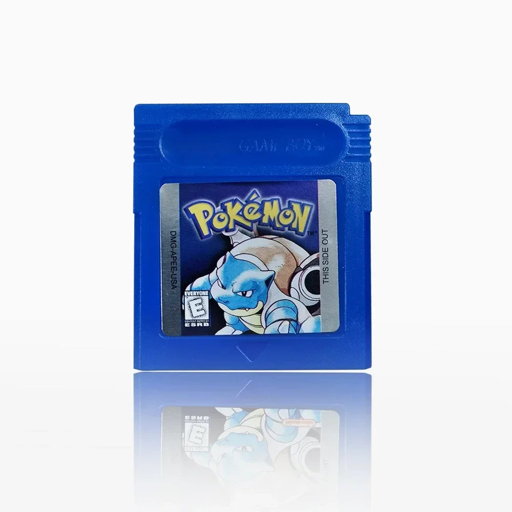 16 Bit Video Game Console Cartridge GBC Game Card Pokemon Series Blue Crystal Golden Green Red Silver Yellow USA Version