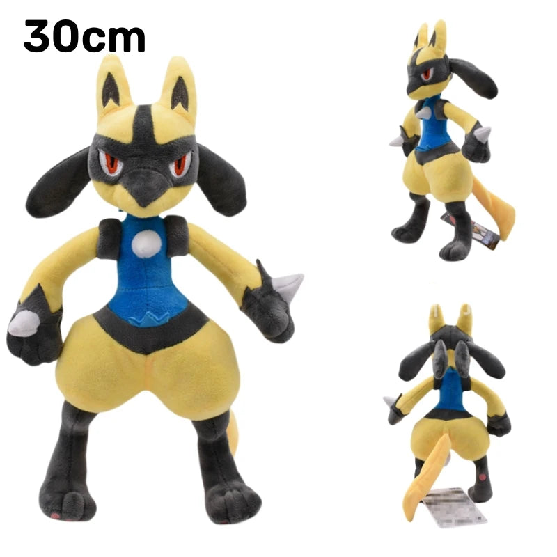 Pokemon Plush Toy Anime Character Dolls CharizardX&Y Eevee Greninja Lucanroc Lucario Rayquaza Gyarados Children's Plush Toy