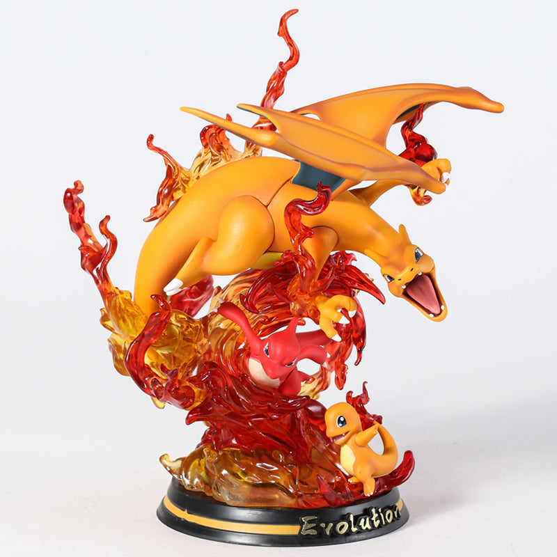 Pokemon Evolution Raichu Pikachu Pichu Light Up Statue Figure Collectible Model Toy
