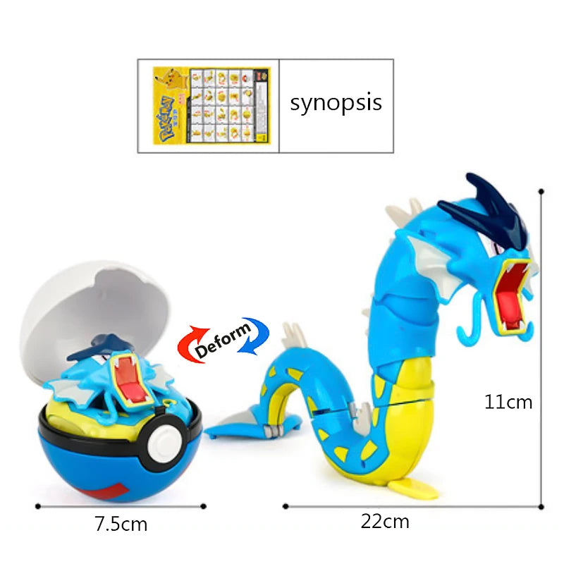 Pokemon Pokeball Box Set Toys Pocket Monster Pikachu ASH-Greninja Lucario Eevee Anime Action Figure Model Toy Gifts