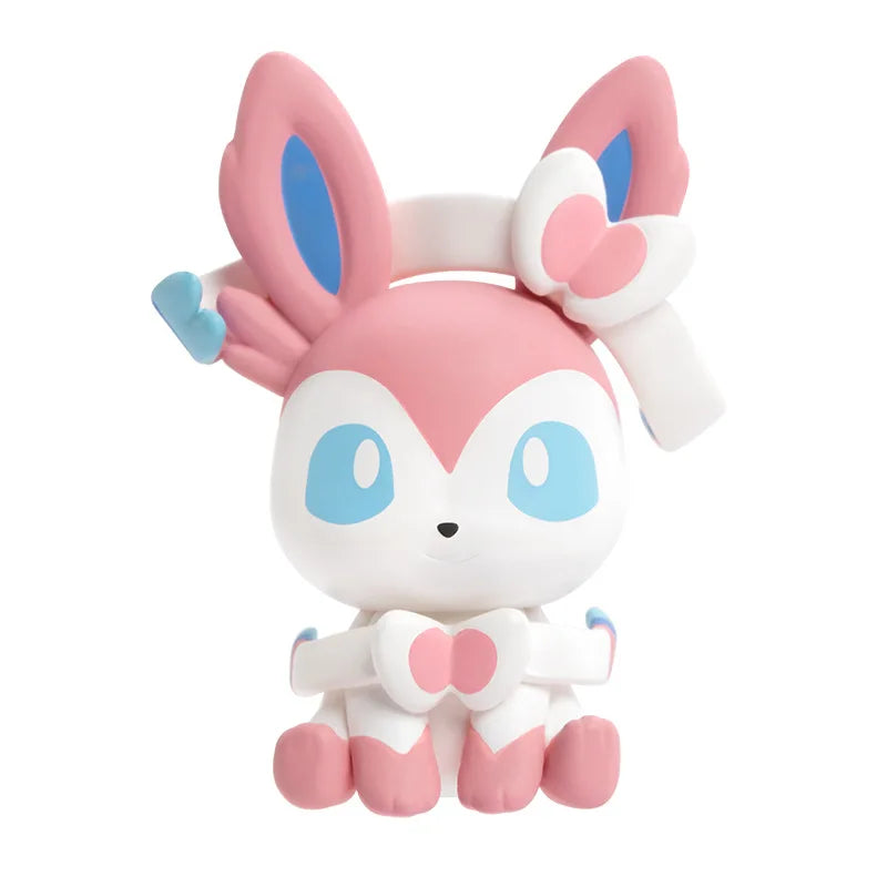 Pokemon Figures Eevee Evolution Vaporeon Espeon Umbreon Sylveon Leafeon Dolls 4cm PVC Model Pokémon Toys for Kids Christmas Gift
