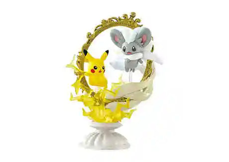 Re-Ment Pokemon Figures Decor Frame Collection Alolan Ninetales Ceruledge Serperior Pikachu Suicune Sylveon Toy Surprise Gift