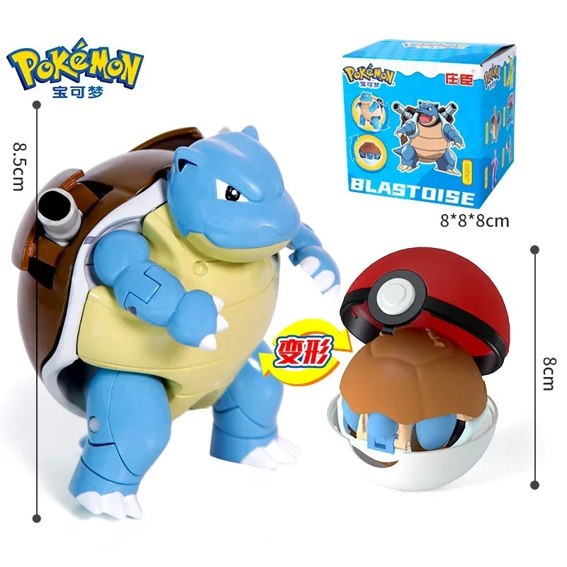 Original Pokemon Elf Ball Toys Pocket Monsters Figures Model Pikachu Gengar Elf Ball Dragonite Snorlax Lapras Kids Toy