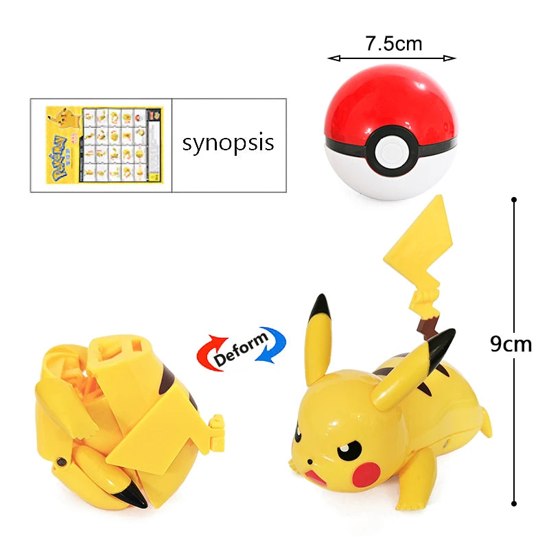 Pokemon Pokeball Box Set Toys Pocket Monster Pikachu ASH-Greninja Lucario Eevee Anime Action Figure Model Toy Gifts