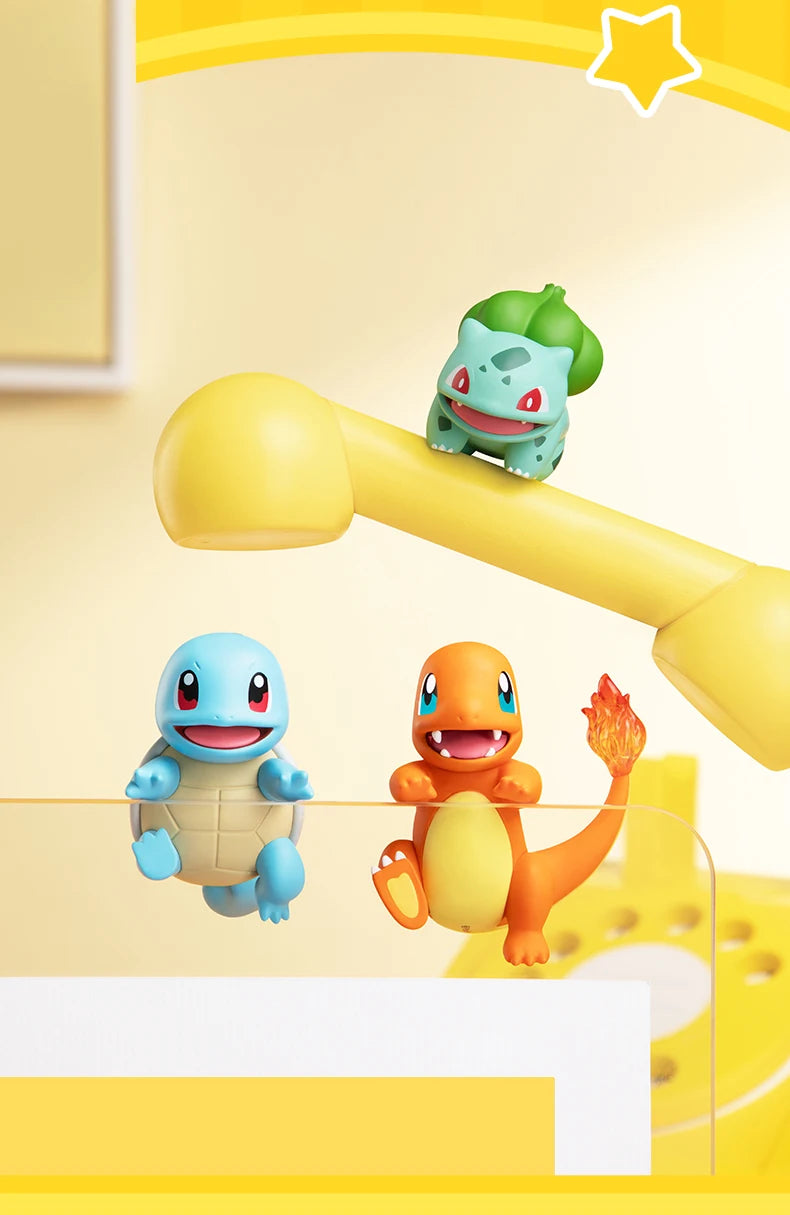 FUNISM Original Genuine Pokemon Anime Action Figures Angel Party Series Eevee Bulbasaur Pikachu Models Ornament Children's Toy