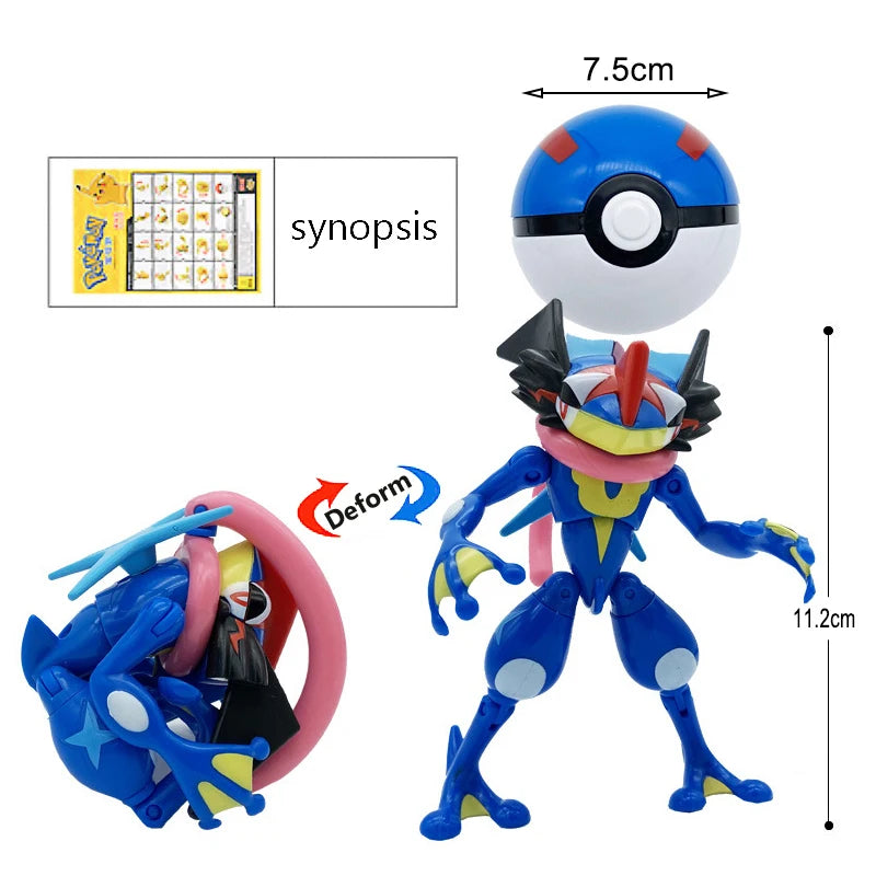 Pokemon Pokeball Box Set Toys Pocket Monster Pikachu ASH-Greninja Lucario Eevee Anime Action Figure Model Toy Gifts