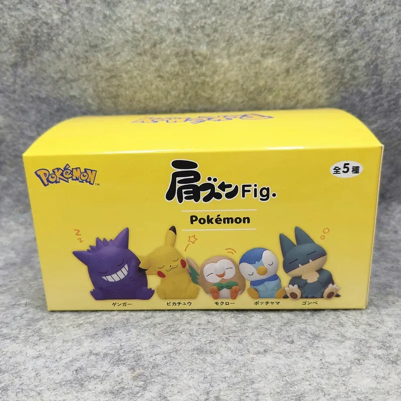 Pokemon Tilting Head Shoulder on Shoulder Eevee Ralts Azumarill Blind Box Gifts Toy Model Anime Figures Collect Ornaments