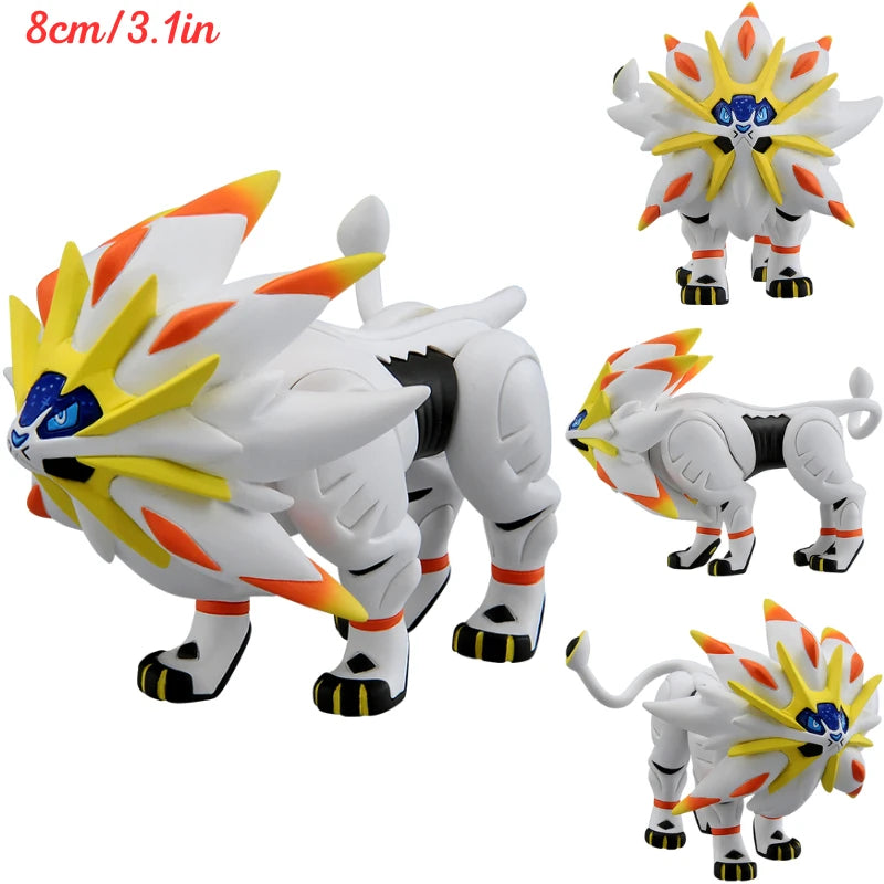 Original Takara Tomy Pokemon Solgaleo Lunala Collectible Figure Toys Anime Ultra Dawn Wings Necrozma Model Doll Festivals Gifts