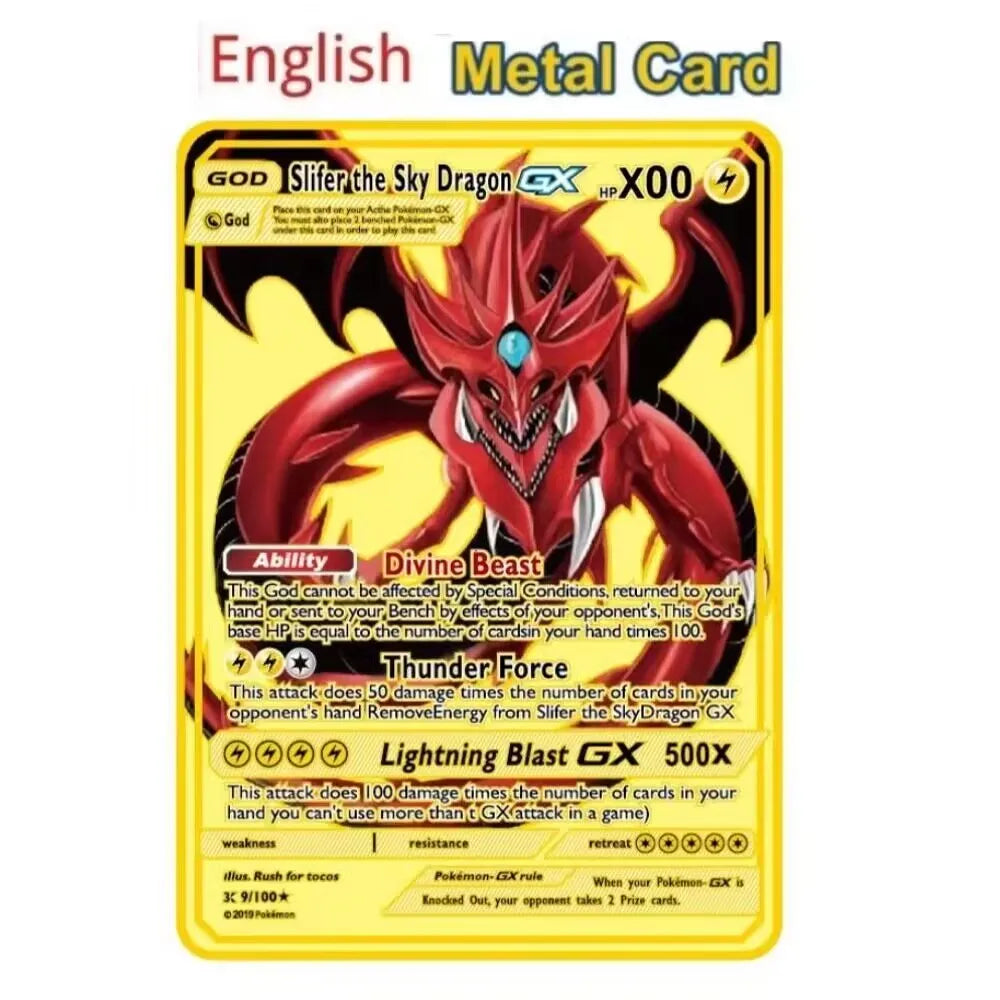 10000 point arceus vmax pokemon metal cards DIY card pikachu charizard golden limited edition kids gift game collection cards