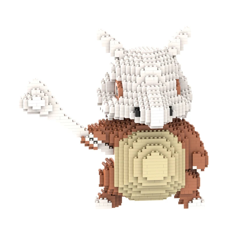 Pokemon Building Block Lucario Mewtow Cubone Gyarados Gengar Piplup Mega Charizard Figure DIY Assembly Micro Bricks Toys for Kid