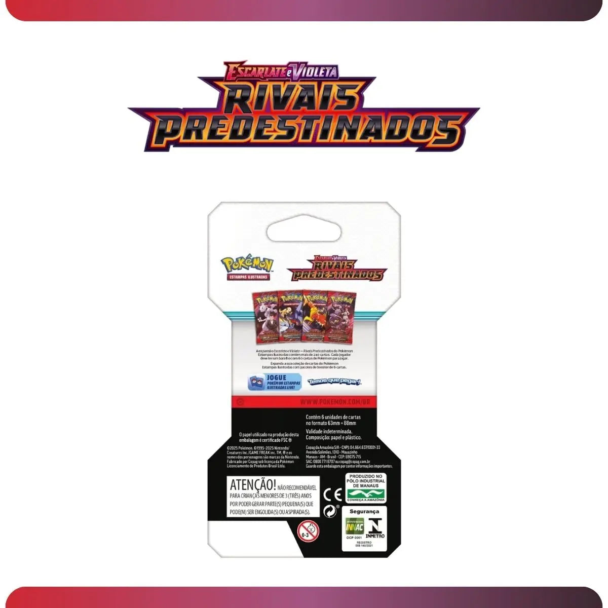 Carte Pokémon Scarlatto e Viola in blister unitario Predestined Rivals, collezione Copag, lettere TCG