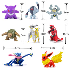 28Pcs/bag Pokemon figure model 5-8cm Pikachu Gengar Charizard Action figure Model collecting toys