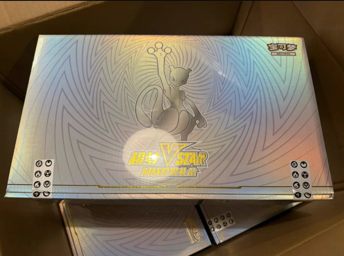 Genuine Pokemon Card Charizard Mewtwo Vstar Collectible Gift Box Simplified Chinese Ptcg Trading Cards Children Birthday Gifts