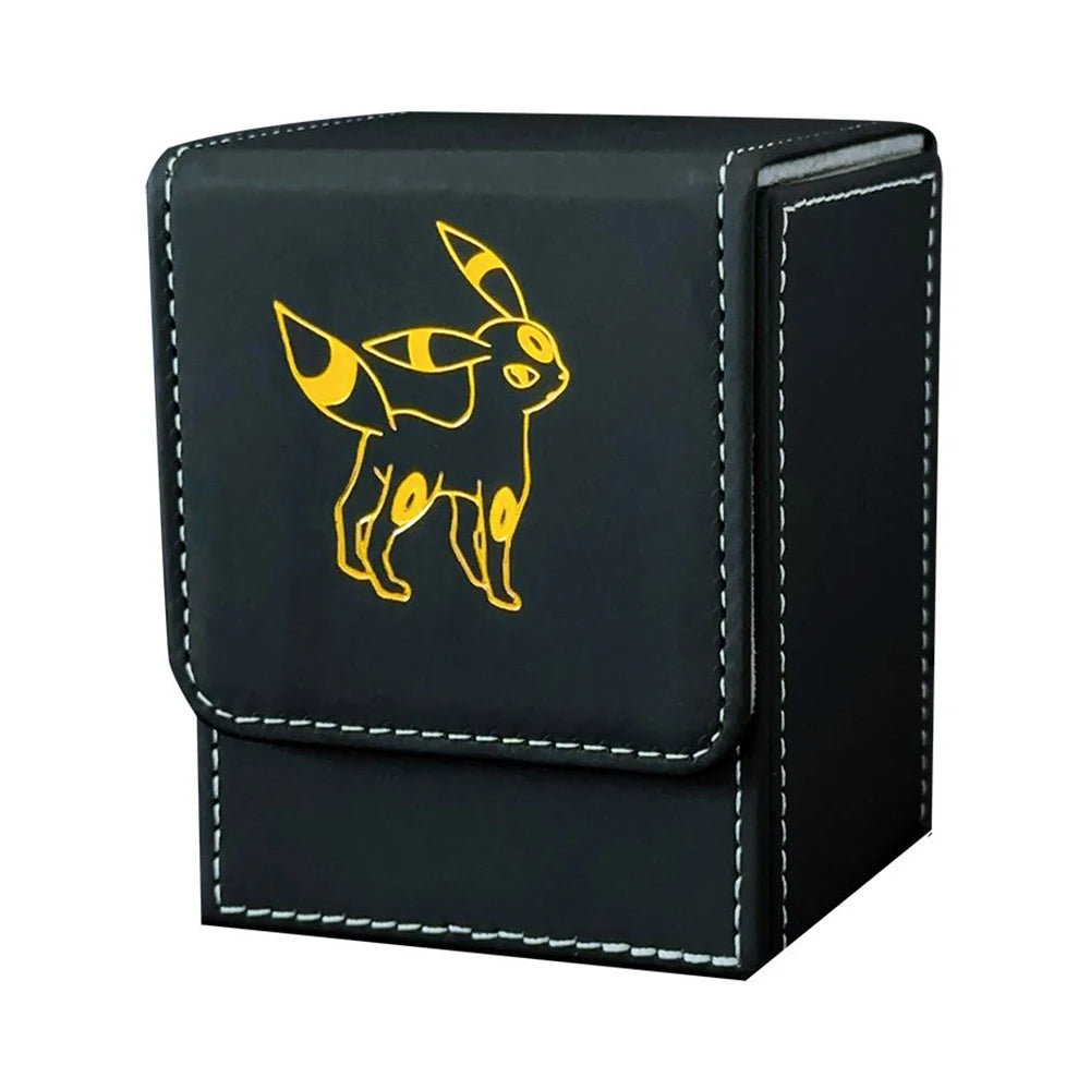 Cartoon Pokemon Card Deck Storage Box Kawaii Eevee Pu Ptcg Brand Box Gengar Large Capacity Card Deck Box Ws Card Case Toys