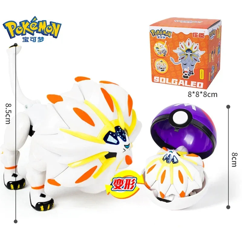 Original Pokemon Elf Ball Toys Pocket Monsters Figures Model Pikachu Gengar Elf Ball Dragonite Snorlax Lapras Kids Toy