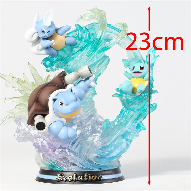 Pokemon Evolution Raichu Pikachu Pichu Light Up Statue Figure Collectible Model Toy