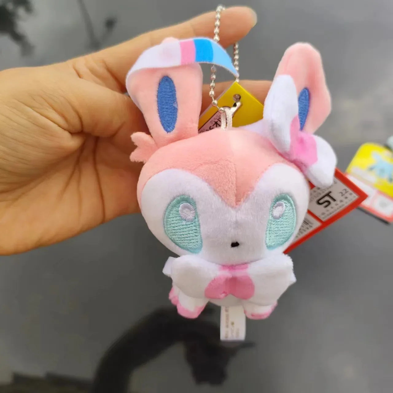Pokemon Plush 10cm Eevee Keychain Anime Figures Umbreon Sylveon Espeon Soft Stuffed Plushie Doll Toy Pendant