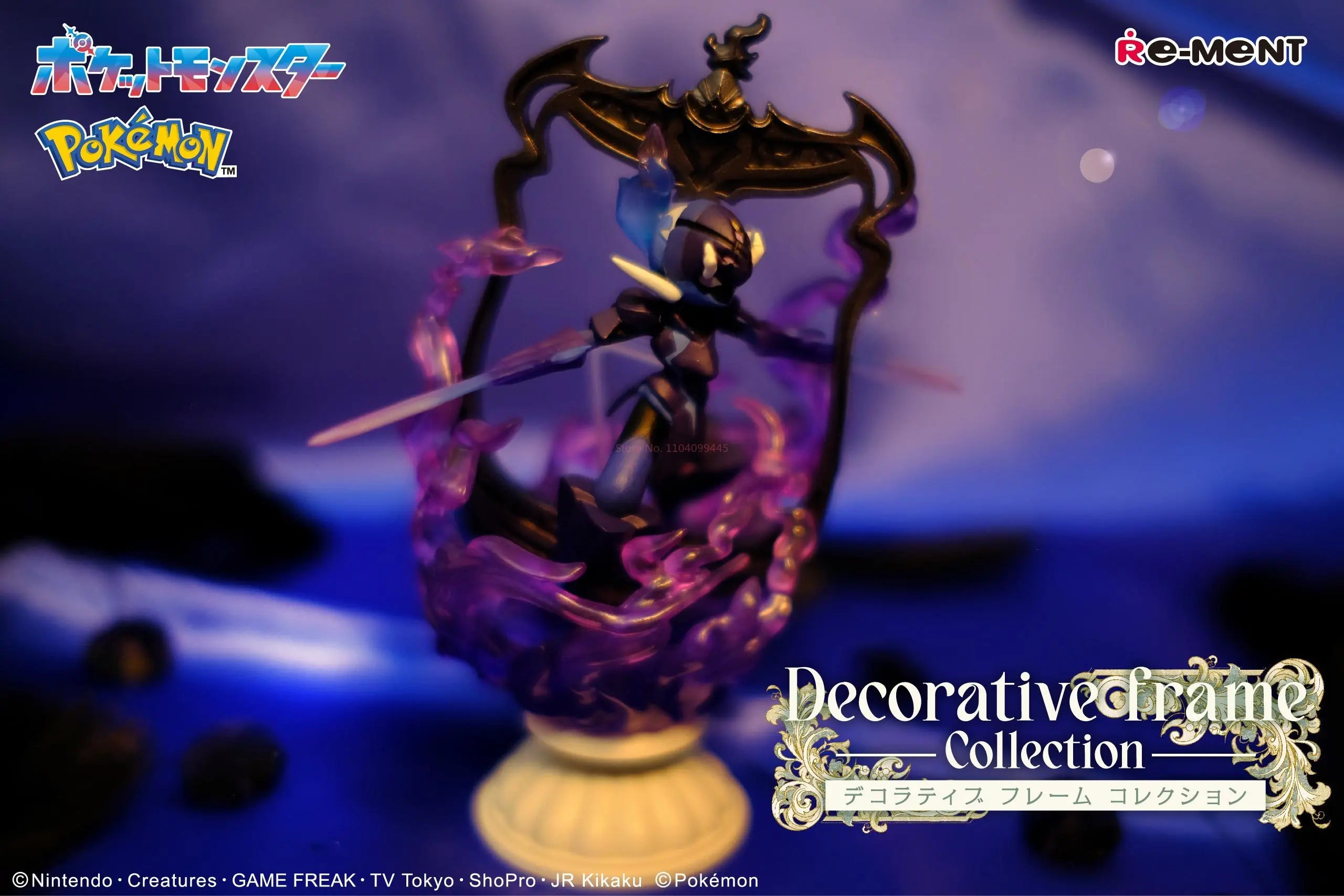 Re-Ment Pokemon Figures Decor Frame Collection Alolan Ninetales Ceruledge Serperior Pikachu Suicune Sylveon Toy Surprise Gift